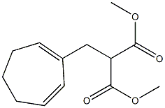 [(1,3-Cycloheptadien-2-yl)methyl]malonic acid dimethyl ester Structure