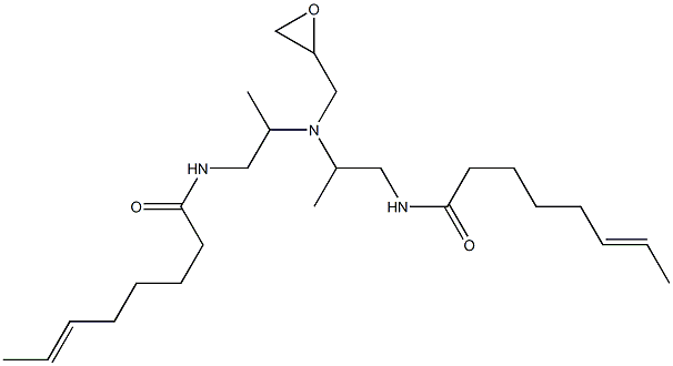 N,N-Bis[2-(6-octenoylamino)-1-methylethyl]glycidylamine 结构式