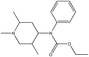 N-Phenyl-N-(1,2,5-trimethylpiperidin-4-yl)carbamic acid ethyl ester Struktur