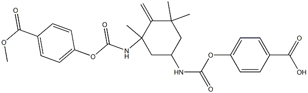 4,4'-[[Methylene(1,3,3-trimethylcyclohexane-1,5-diyl)]bis(iminocarbonyloxy)]di(benzoic acid methyl) ester