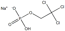 2,2,2-Trichloroethylphosphate monosodium salt Structure