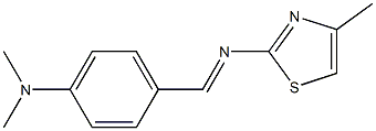 4-Methyl-2-[[4-(dimethylamino)benzylidene]amino]thiazole