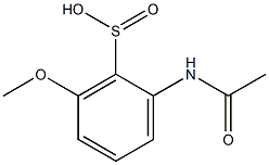 2-(Acetylamino)-6-methoxybenzenesulfinic acid 结构式