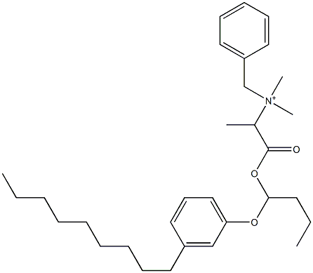  N,N-Dimethyl-N-benzyl-N-[1-[[1-(3-nonylphenyloxy)butyl]oxycarbonyl]ethyl]aminium