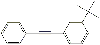 1-フェニル-2-(3-tert-ブチルフェニル)エチン 化学構造式