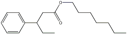 3-フェニルペンタン酸ヘプチル 化学構造式