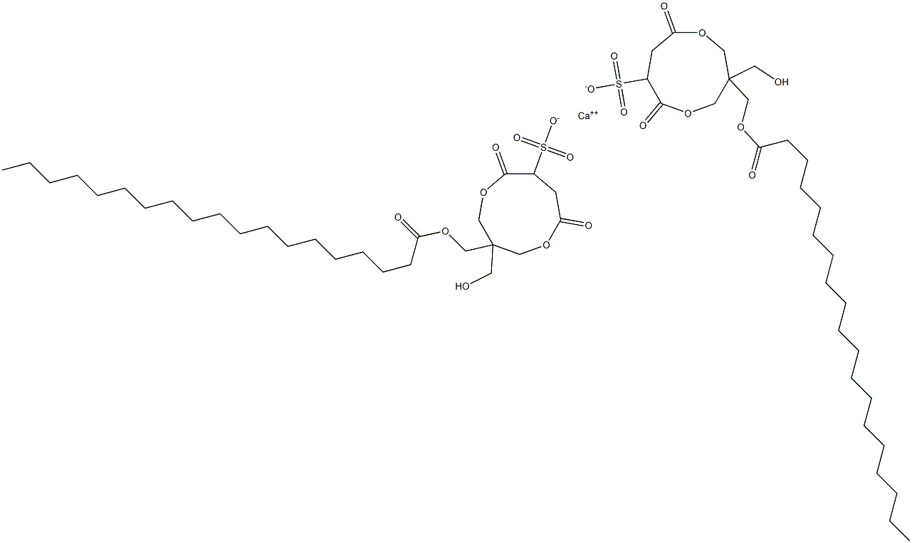 Bis[1-(1-oxononadecyloxymethyl)-1-(hydroxymethyl)-4,7-dioxo-3,8-dioxacyclononane-6-sulfonic acid]calcium salt|