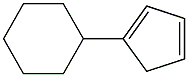 (1,3-Cyclopentadiene-1-yl)cyclohexane Struktur