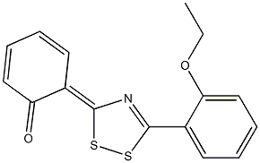 3-(2-Oxo-3,5-cyclohexadien-1-ylidene)-5-[2-ethoxyphenyl]-3H-1,2,4-dithiazole Structure