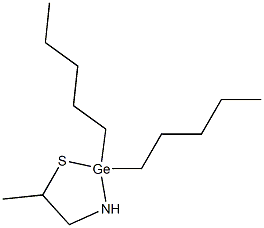 2,2-ジペンチル-5-メチル-1,3,2-チアザゲルモリジン 化学構造式