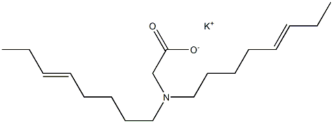 N,N-Di(5-octenyl)glycine potassium salt Structure