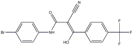 2-Cyano-3-hydroxy-3-[4-trifluoromethylphenyl]-N-[4-bromophenyl]acrylamide