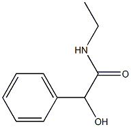 (+)-N-エチル-L-マンデルアミド 化学構造式