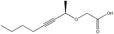 [(R)-1-Methyl-2-heptynyloxy]acetic acid Structure