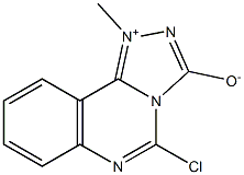 5-Chloro-1-methyl-1,2,4-triazolo[4,3-c]quinazolin-1-ium-3-olate,,结构式