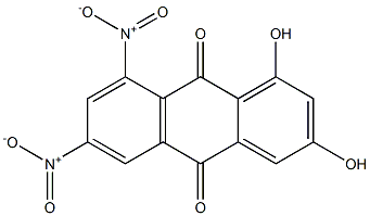 1,3-Dihydroxy-6,8-dinitroanthraquinone 结构式