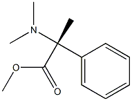 [R,(+)]-2-(N,N-ジメチルアミノ)-2-フェニルプロピオン酸メチル 化学構造式