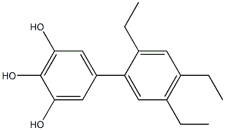 5-(2,4,5-Triethylphenyl)benzene-1,2,3-triol