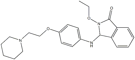 2-Ethoxy-1-[p-(2-piperidinoethoxy)anilino]isoindolin-3-one Structure