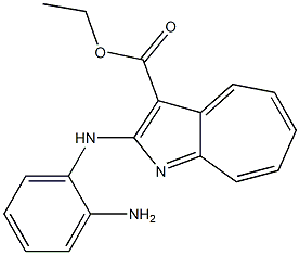 2-(2-Aminoanilino)cyclohepta[b]pyrrole-3-carboxylic acid ethyl ester Structure