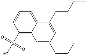 5,7-Dibutyl-1-naphthalenesulfonic acid Structure
