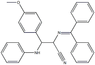 3-[Phenylamino]-3-(4-methoxyphenyl)-2-[(diphenylmethylene)amino]propanenitrile