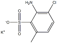 2-Amino-3-chloro-6-methylbenzenesulfonic acid potassium salt,,结构式