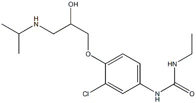 1-Ethyl-3-[3-chloro-4-[2-hydroxy-3-[isopropylamino]propoxy]phenyl]urea