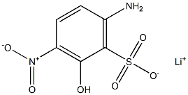 6-アミノ-2-ヒドロキシ-3-ニトロベンゼンスルホン酸リチウム 化学構造式