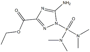 5-Amino-1-[bis(dimethylamino)phosphinyl]-1H-1,2,4-triazole-3-carboxylic acid ethyl ester,,结构式