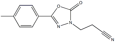  5-p-Tolyl-2-oxo-1,3,4-oxadiazole-3-propiononitrile