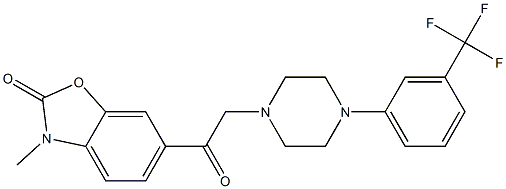 6-[[4-[3-(Trifluoromethyl)phenyl]piperazin-1-yl]acetyl]-3-methylbenzoxazol-2(3H)-one|