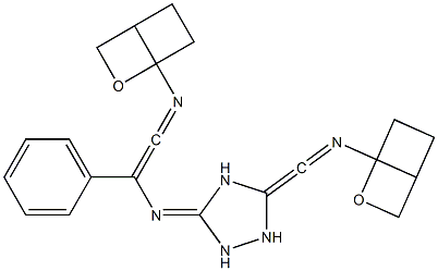 3,5-(Benzylimino)bis[ethyleneoxyethylene(ethylimino)methylene]-1H-1,2,4-triazole,,结构式