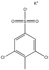 4-メチル-3,5-ジクロロベンゼンスルホン酸カリウム 化学構造式