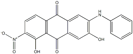 2-Anilino-3,5-dihydroxy-6-nitroanthraquinone