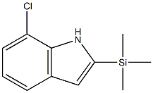 2-Trimethylsilyl-7-chloro-1H-indole,,结构式