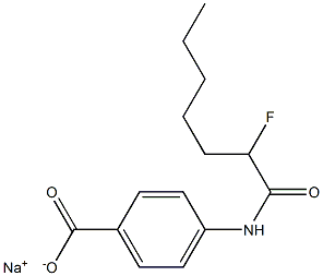 4-[(2-Fluoroheptanoyl)amino]benzenecarboxylic acid sodium salt