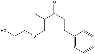 1-Phenyl-4-methyl-5-[(2-hydroxyethyl)thio]-1-penten-3-one