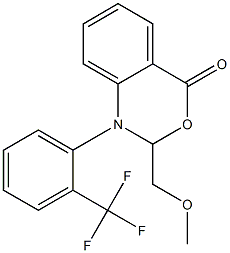  1-[2-(Trifluoromethyl)phenyl]-2-methoxymethyl-2H-3,1-benzoxazin-4(1H)-one