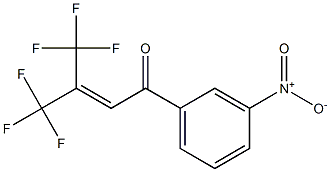 1-(3-Nitrophenyl)-4,4,4-trifluoro-3-trifluoromethyl-2-buten-1-one Structure