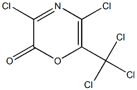 3,5-Dichloro-6-(trichloromethyl)-2H-1,4-oxazin-2-one,,结构式