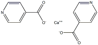 Bis(4-pyridinecarboxylic acid)calcium salt,,结构式