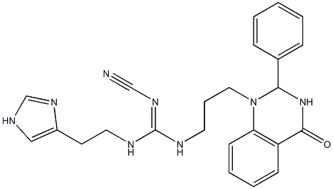 1-[3-[2-Cyano-3-[2-(1H-imidazol-4-yl)ethyl]guanidino]propyl]-2-phenyl-1,2-dihydroquinazolin-4(3H)-one|