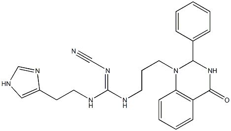  1-[3-[2-Cyano-3-[2-(1H-imidazol-4-yl)ethyl]guanidino]propyl]-2-phenyl-1,2-dihydroquinazolin-4(3H)-one