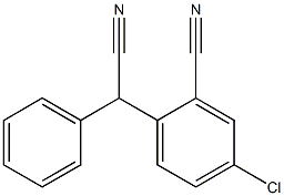 (2-Cyano-4-chlorophenyl)(phenyl)acetonitrile 结构式