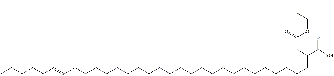 2-(24-Triacontenyl)succinic acid 1-hydrogen 4-propyl ester 结构式