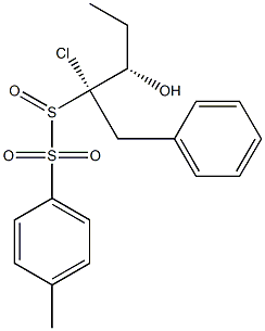 (1S,2S)-1-Chloro-1-benzyl-1-(tosylsulfinyl)butan-2-ol Structure