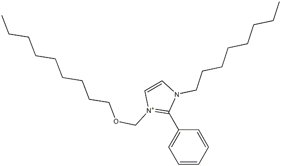 1-Octyl-2-phenyl-3-[(nonyloxy)methyl]-1H-imidazol-3-ium Struktur