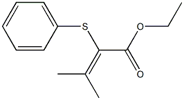 2-(Phenylthio)-3-methyl-2-butenoic acid ethyl ester