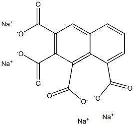 1,2,3,8-Naphthalenetetracarboxylic acid tetrasodium salt Structure